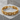 Meander Window Link Bracelet, gold vermeil, angled product photo