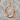 Open Orbit Pendant, rose gold plated variant front view