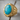 Turquoise Sunburst Concho Ring in gold vermeil, product view