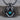 Turquoise Hatband Pendant, black rhodium plated, angled studio view