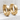 Kintsugi Square Profile Hoop Earring, gold vermeil finish