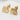 Mono no Aware Passing Light Earring — 18K Gold Vermeil, gold vermeil, front view