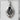 Mono no Aware Last Petal Pendant — 18K Gold Vermeil, oxidized silver finish front view
