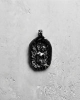 925 sterling silver self made woman pendant featuring a female figure carving herself from stone