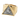 All seeing eye ring featuring a brilliant two-tone gold and oxidized silver triangle design isolated on white background.