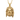 Frontal view of the 14K gold vermeil Zeus pendant showcasing intricate beard and facial details against white background