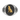Sigma lone wolf ring, front view on white background