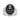 Front view of 925 sterling silver Amor Fati signet ring featuring a 14K gold vermeil hourglass on a pure white background