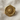 Mechanical Turbine Ring, gold vermeil, front view on fabric