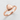 Japanese Onigiri Ring, rose plated silver finish, angled view on white