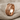 Cross Fleur de Lis Ring, rose gold finish, product photo on linen