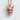 Japanese Oni Mask Pendant, rose gold, front view