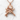 Crossed Pistols Pirate Skull Pendant, rose gold, product photo on stone