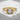 Dragon Claw Orb Ring, gold vermeil, front view on textured stone