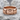 Taurus Glyph Ring, rose gold plated silver, front product photo