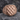 Croatian Checkerboard Ring, rose gold finish, front view on stone