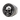 Front view of oxidized silver Memento Mori skull ring displaying intricate high relief carving and curved engraved lettering