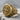 Saint Benedict Signet Ring, gold vermeil, angled product view on stone