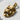 Tragedy Mask Pendant, gold vermeil, product photo