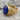 Acacia Lapis Lazuli Ring, gold vermeil, side view on stone