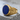 Masonic Blazing Star Lapis Ring, gold vermeil, angled side view