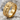 Cracked Cross Ring, gold vermeil, angled view on stone