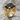 Brutalist onyx ring, gold vermeil, three-quarter view on stone