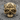 Leviathan Cross Serpent Skull Ring, gold vermeil, front perspective view