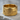 Military Dog Tag Ring, gold vermeil, front view on stone
