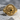 Sappho Signet Ring, gold vermeil finish, front view on stone