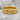 Hourglass Sobriety Ring, gold vermeil, front view on stone