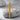 Narwhal Tusk Pendant, gold vermeil, angled on stone