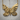 Floral Butterfly Pendant, gold vermeil, product photo on wood surface