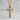 Timber Nail Cross Pendant, gold vermeil, front product photo