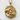 Forest wolf pack pendant, gold vermeil, front view