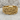 California Bear Ring, gold vermeil, product photo on stone