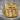 Calvary Crucifixion Ring, gold vermeil, product photo on stone base