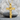 Military cross pendant, gold vermeil, front view on stone pedestal
