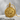 Saint Michael Law Enforcement Pendant, gold vermeil, product photo on stone