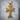 Armenian Khachkar Cross Pendant, gold vermeil, product photo