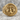 Seagrass Anchor Signet Ring, gold vermeil, front view on stone surface