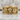 Hammered Skull Rose Ring, gold vermeil, front product view on stone