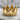 Studded Crown Ring, gold vermeil, product photo on stone