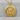 Memento Mori Cancer Pendant, gold vermeil, front product photo on pedestal