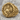 Saint Raphael Ring, gold vermeil, front view on stone