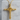 Requiem Biomechanic Cross Pendant, gold vermeil, front view