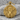 Saint Hubertus Stag Pendant, gold vermeil, product photo on stone