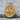 Artemis Huntress Medallion Pendant, gold vermeil, front view on stone