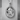 Halo Nimbus Jesus Pendant, polished silver finish, front product photo