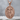 Saint Raphael pendant, rose plated silver, front product photo